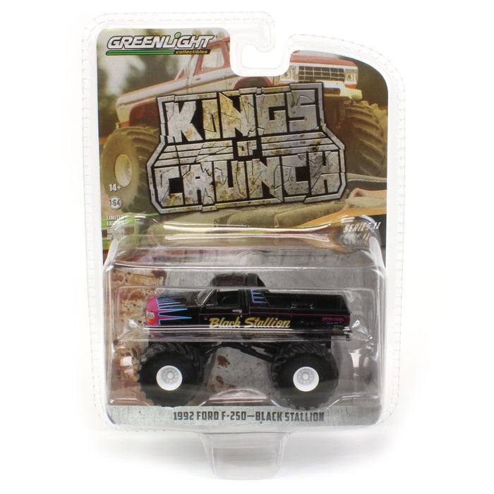 1/64 1992 Ford F-250 Black Stallion Monster Truck, Kings of Crunch Series 11