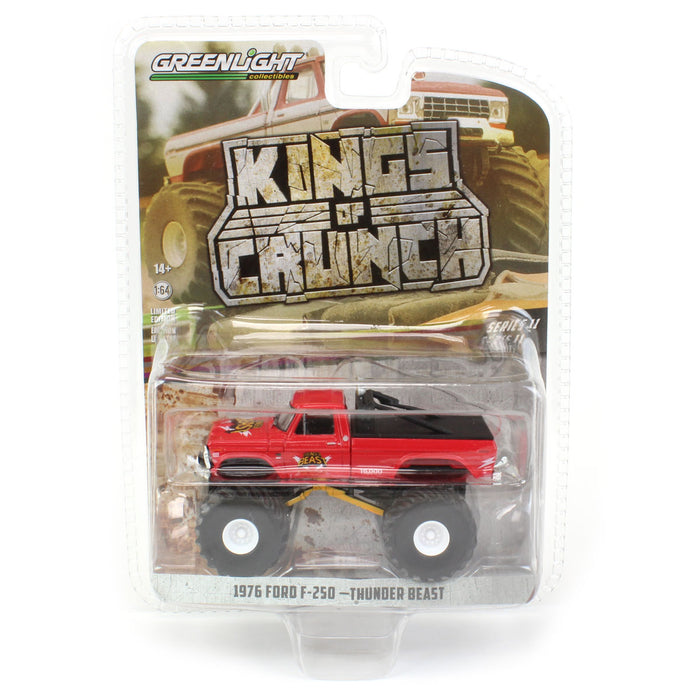 1/64 1976 Ford F-250 Thunder Beast Monster Truck, Kings of Crunch Series 11