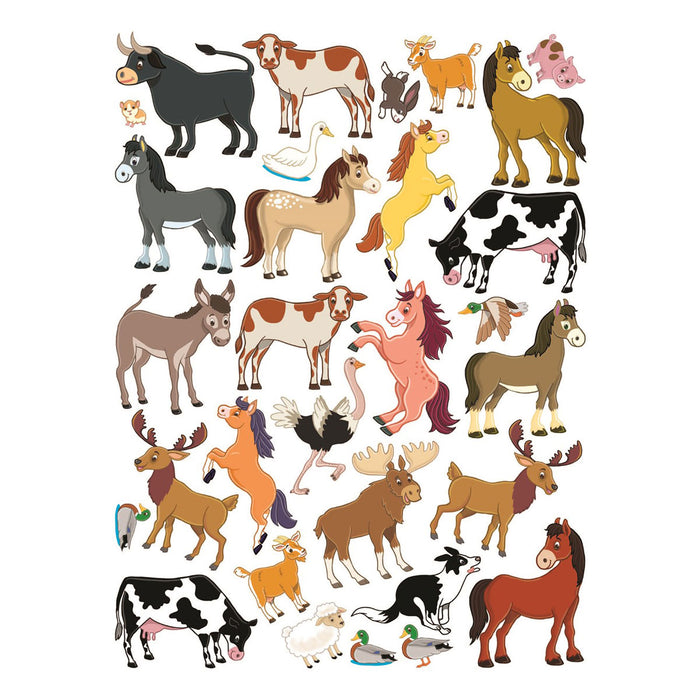 Jumbo Stickers for Little Hands: Farm Animals with 75 Stickers
