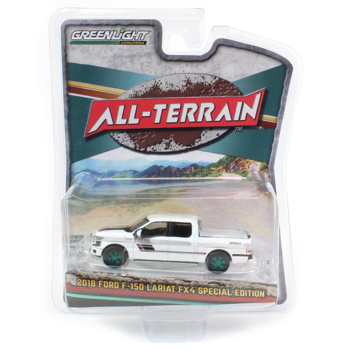 1/64 2018 Ford F-150 Lariat FX4 Special Edition, White, All Terrain Series 14--CHASE UNIT