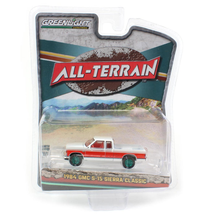 1/64 1984 GMC S-15 Sierra Classic 4x4 Apple Red and Frost, All Terrain Series 14--CHASE UNIT