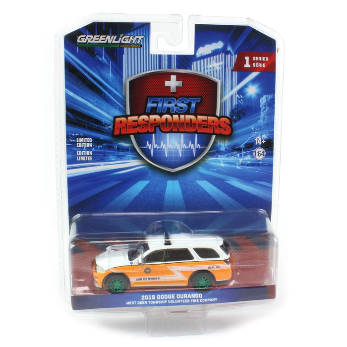 1/64 2019 Dodge Durango West Deer Township Paramedic 290 Command Gibsonia PA, First Responders Series 1--CHASE UNIT