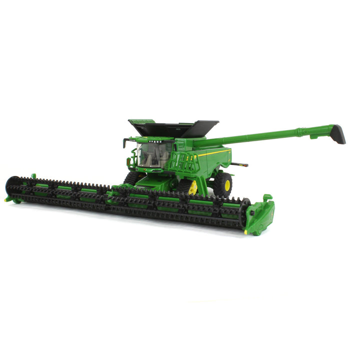 1/64 John Deere X9 1100 Combine w/ Front Tracks and Draper & Corn Heads, ERTL Prestige Collection