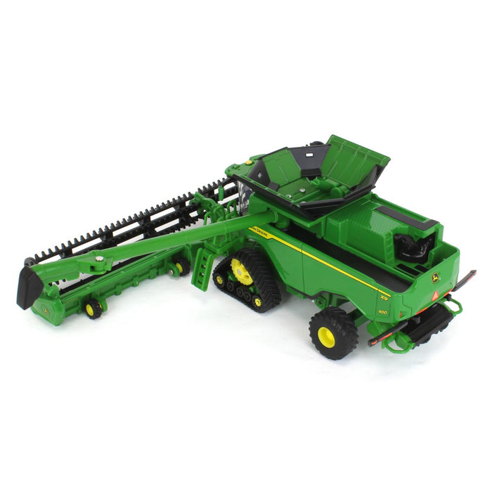 1/64 John Deere X9 1100 Combine w/ Front Tracks and Draper & Corn Heads, ERTL Prestige Collection