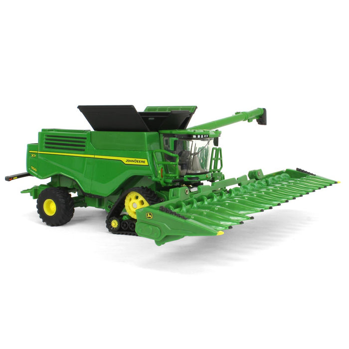 1/64 John Deere X9 1100 Combine w/ Front Tracks and Draper & Corn Heads, ERTL Prestige Collection