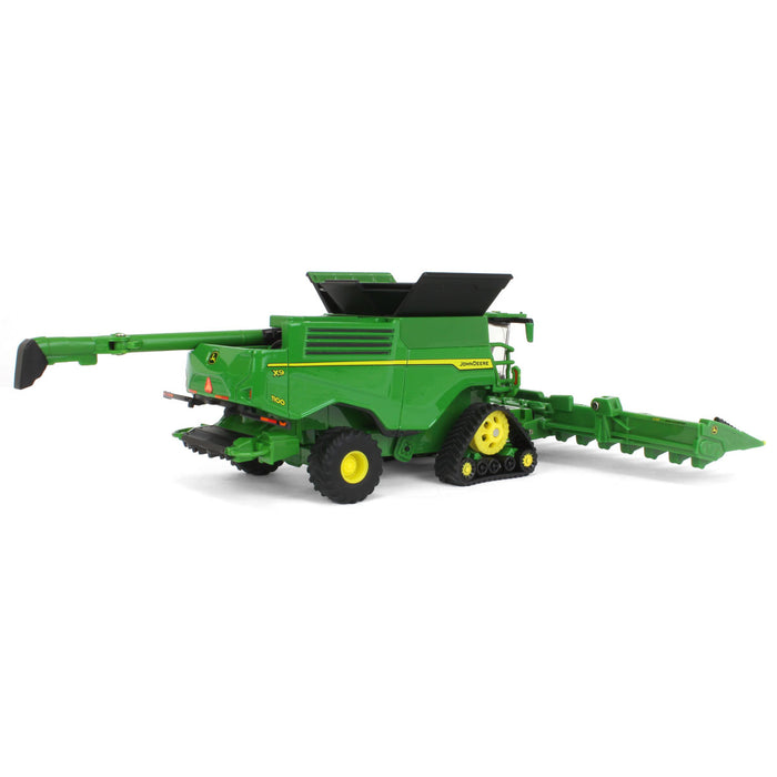 1/64 John Deere X9 1100 Combine w/ Front Tracks and Draper & Corn Heads, ERTL Prestige Collection