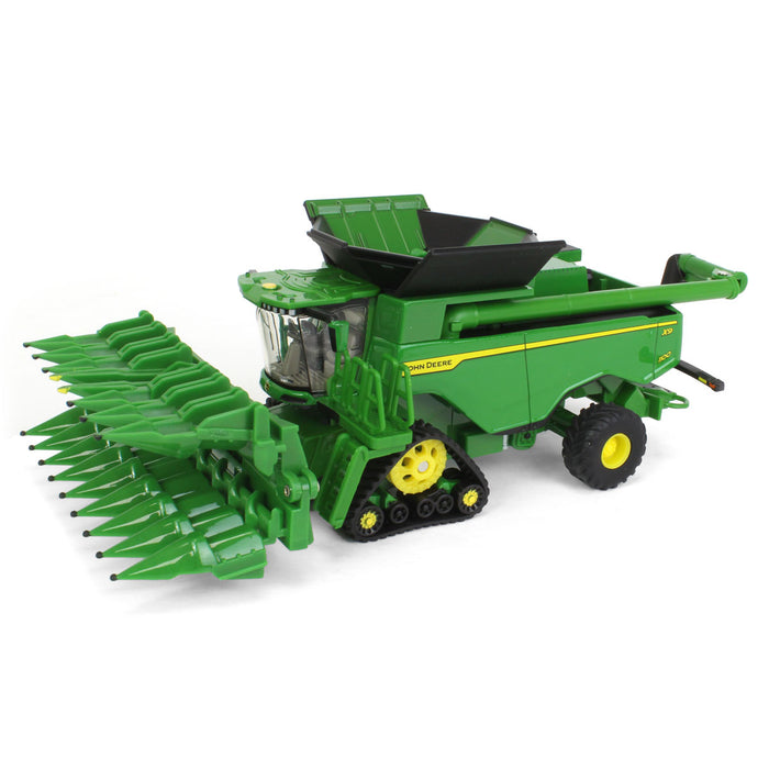 1/64 John Deere X9 1100 Combine w/ Front Tracks and Draper & Corn Heads, ERTL Prestige Collection