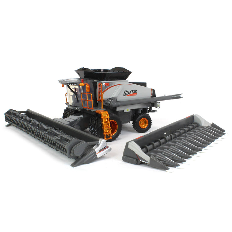 Chase Unit w/ Orange Chrome Accents ~ 1/64 Gleaner S98 Combine w/ Duals & 2 Heads by SpecCast, Centennial Edition