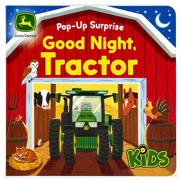 John Deere Kids Pop-Up Surprise Good Night Tractor Board Book