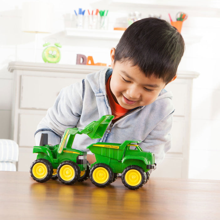 John Deere Kids SandBox Truck N Tractor 2 Piece Set