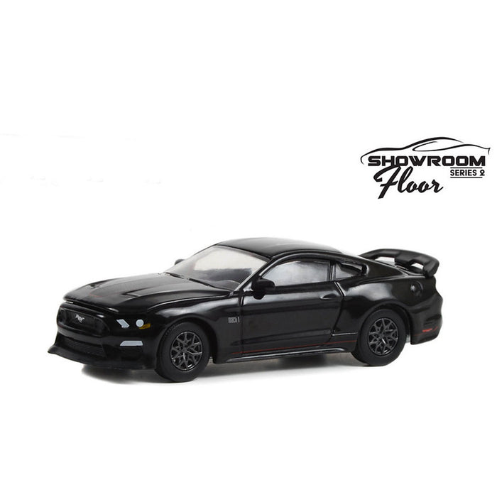 1/64 2022 Ford Mustang Mach 1, Shadow Black, Showroom Floor Series 2