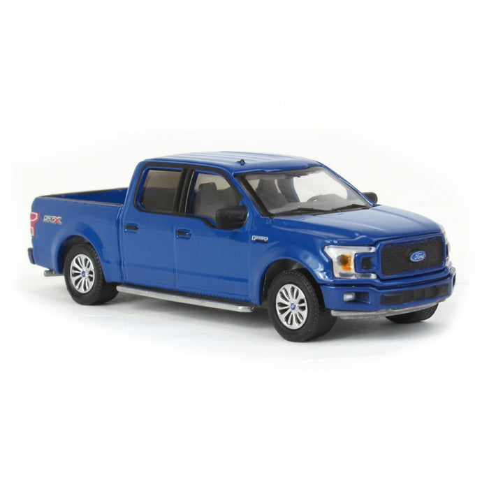 1/64 2020 Ford F-150 XL STX, Velocity Blue, Showroom Floor Series 2