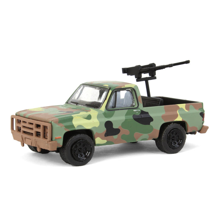 1/64 1984 Chevrolet M1009 CUCV in Camouflage with Mounted Machine Guns, Battalion 64 Series 3