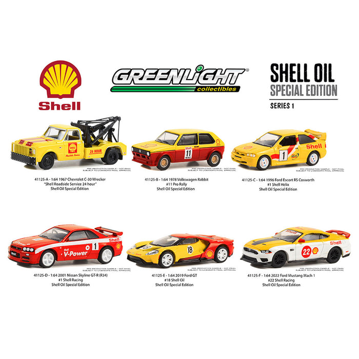 1/64 Shell Oil Series 1, Six Vehicle Sealed Set, Greenlight Collectibles