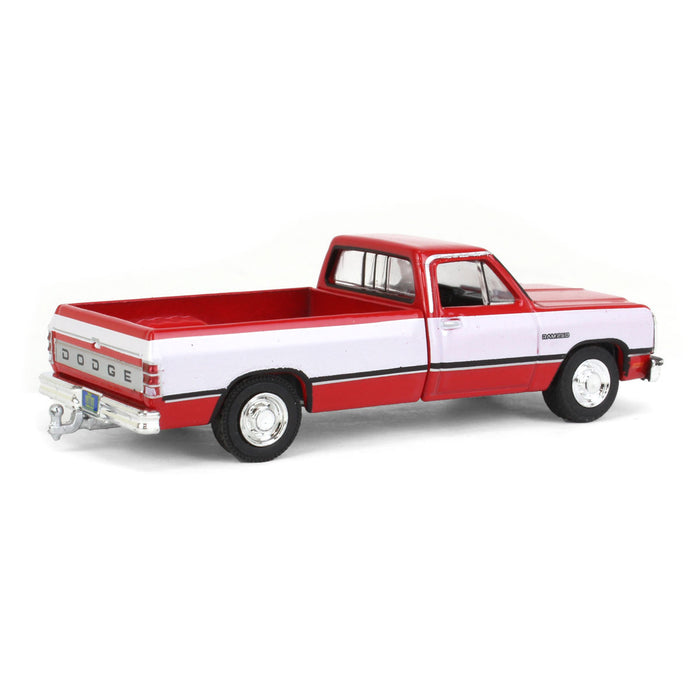 1/64 1992 Dodge Ram 1st Generation, Red & White, Outback Toys Exclusive