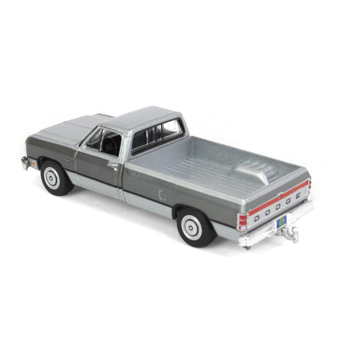 1/64 1992 Dodge Ram 1st Generation, Silver & Gray, Outback Toys Exclusive