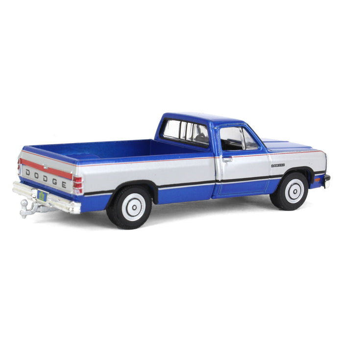 1/64 1992 Dodge Ram 1st Generation, Blue & Silver, Outback Toys Exclusive