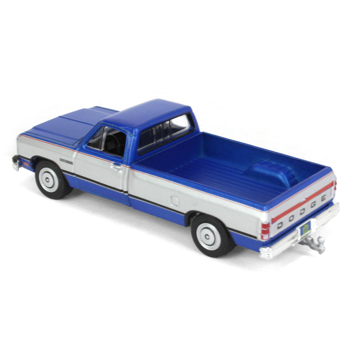 1/64 1992 Dodge Ram 1st Generation, Blue & Silver, Outback Toys Exclus