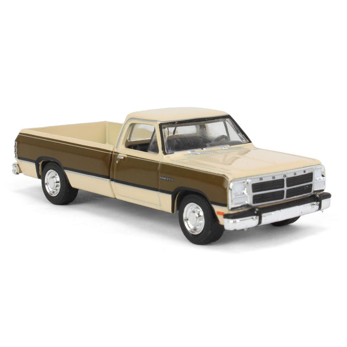 1/64 1992 Dodge Ram 1st Generation, Two Tone Brown, Outback Toys Exclusive