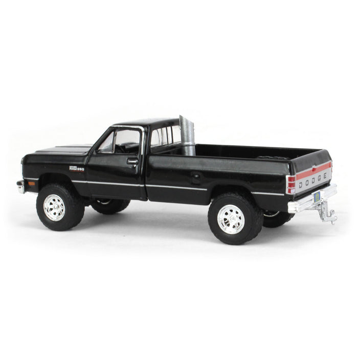 1/64 1992 Dodge Ram 1st Generation, Black Pulling Truck, Outback Toys Exclusive