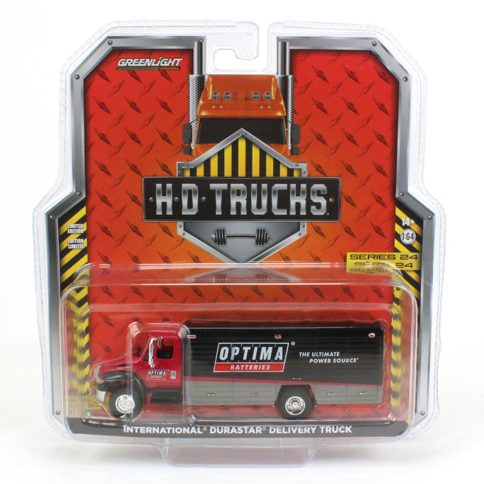 1/64 International Durastar 4400 Delivery Truck, OPTIMA Batteries, HD Truck Series 24