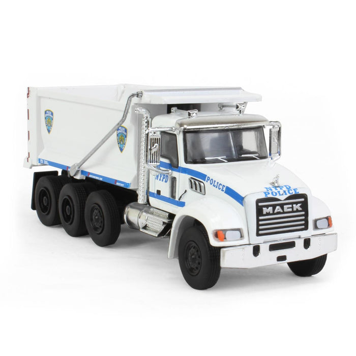 1/64 2019 Mack Granite Dump Truck, NYPD, SD Series 16