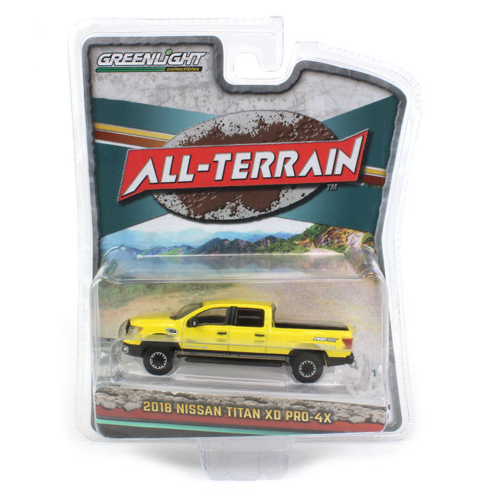 1/64 2018 Nissan Titan XD Pro-4X, Solar Flare Yellow, All-Terrain Series 14