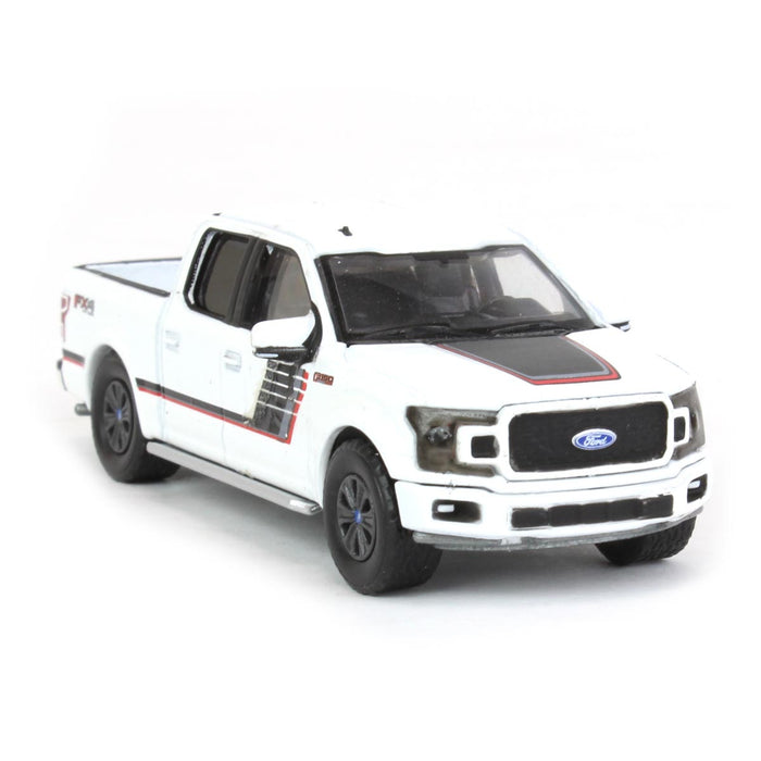 1/64 2018 Ford F-150 Lariat FX4 Special Edition, White, All-Terrain Series 14