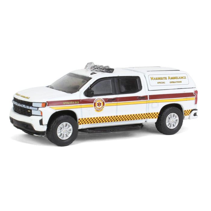 1/64 2020 Chevrolet Silverado, Narberth PA Ambulance, First Responders Series 1