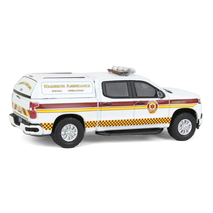 1/64 2020 Chevrolet Silverado, Narberth PA Ambulance, First Responders Series 1