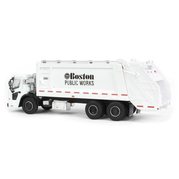 (B&D) 1/64 2020 Mack LR Rear Loader Refuse Truck, Boston Public Works, SD Series 16 - Damaged Item