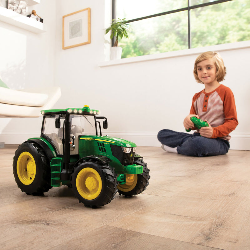 (B&D) 1/16 Big Farm John Deere 6210R Remote Control Tractor - Damaged Item