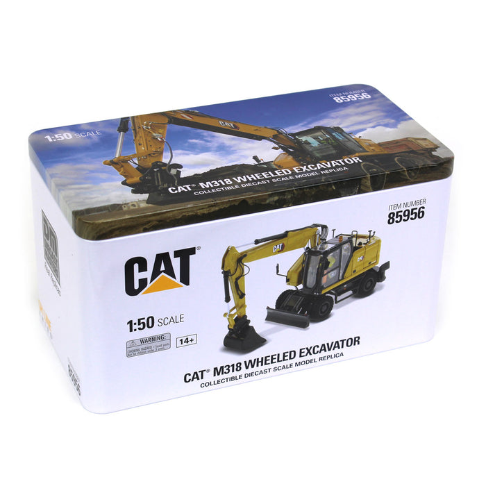 1/50 CAT M318 Wheeled Excavator w/ Bucket & Grapple — Outback Toys