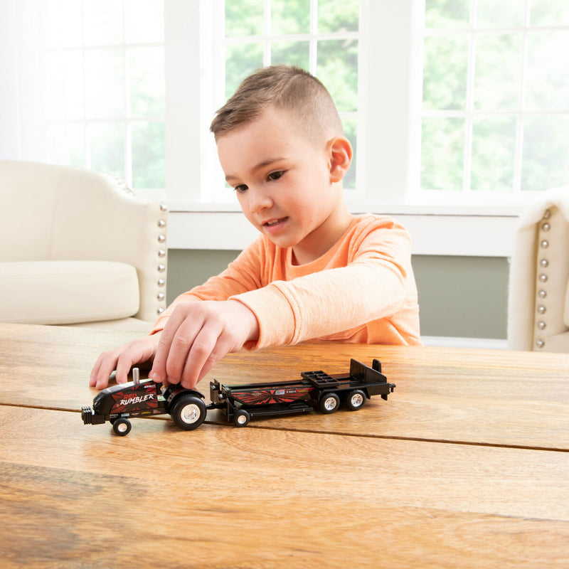 1/64 Case IH Magnum "Red Rumbler" Pulling Tractor with Pulling Sled