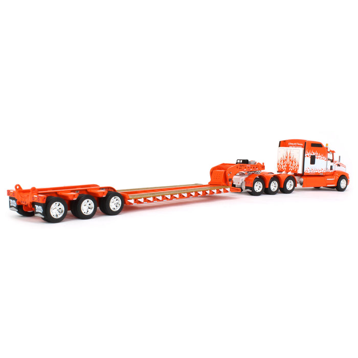 1/64 Kenworth T660 "If they ain't turnin, you ain't earnin" w/ Fontaine Magnitude Lowboy, DCP by First Gear