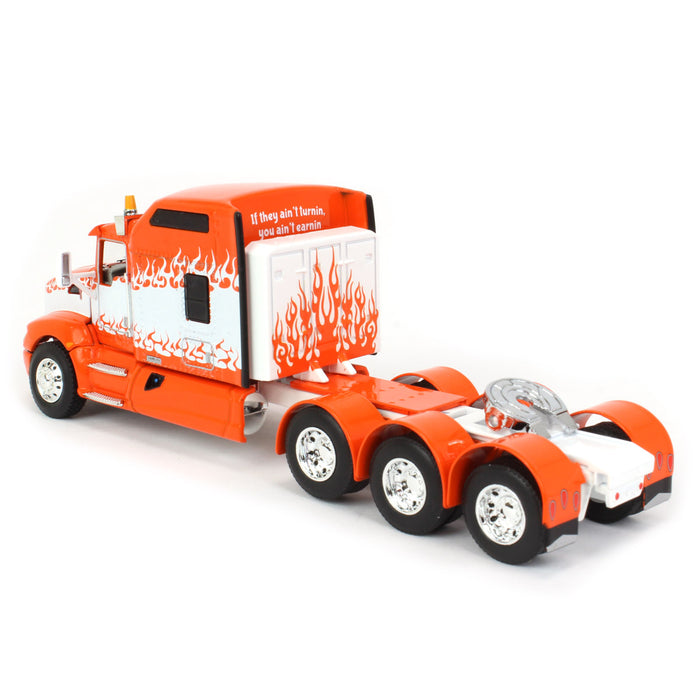 1/64 Kenworth T660 "If they ain't turnin, you ain't earnin" w/ Fontaine Magnitude Lowboy, DCP by First Gear