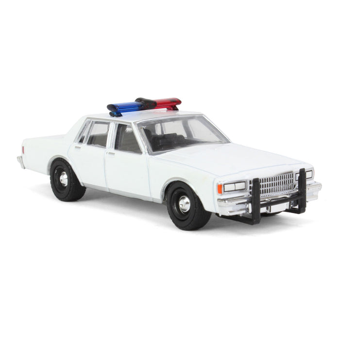 1/64 1980-90 Chevrolet Caprice, Blank White with Light Bar & Grill Guard, Hot Pursuit