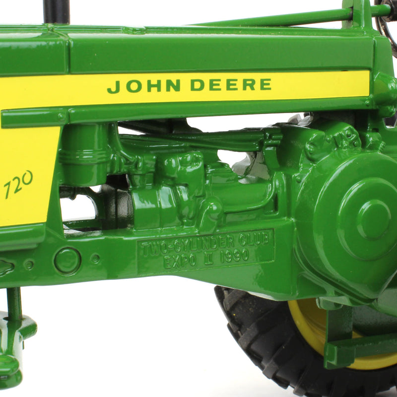 1/16 John Deere 720 Hi-Crop Tractor by ERTL, 1990 Two-Cylinder Club Expo II
