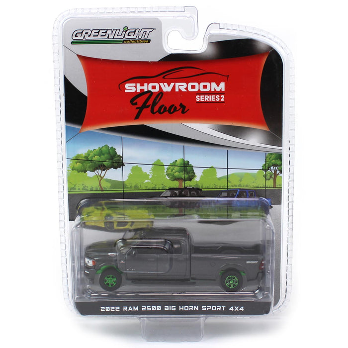 1/64 2022 Ram 2500 Big Horn Sport 4x4, Granite Crystal Metallic, Showroom Floor Series 2--CHASE UNIT