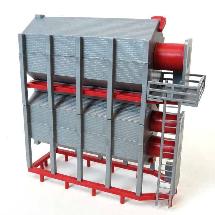 1/64 ST050 Standi Toys Stationary Grain Dryer, 2 High, Red