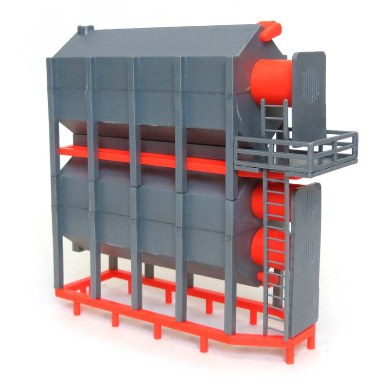1/64 Orange Double High Stationary Grain Dryer by Standi Toys