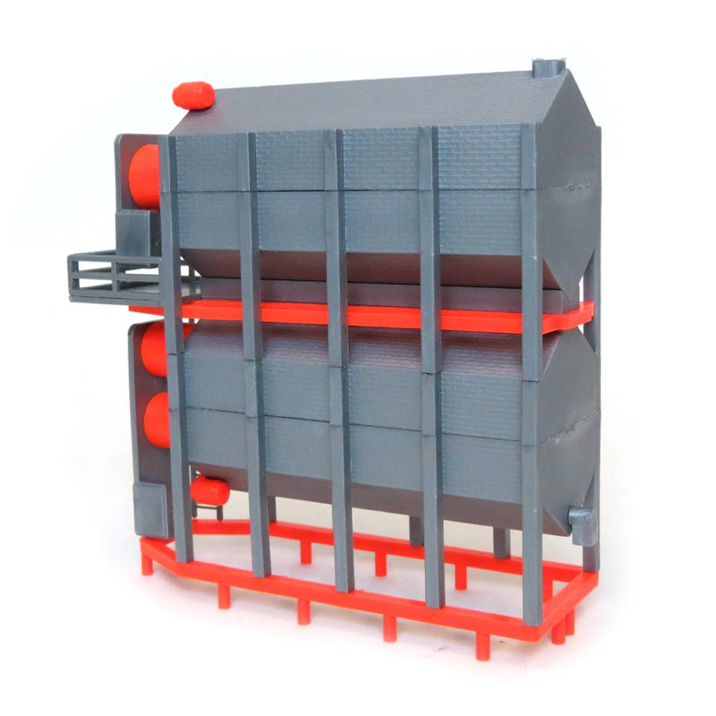 1/64 Orange Double High Stationary Grain Dryer by Standi Toys