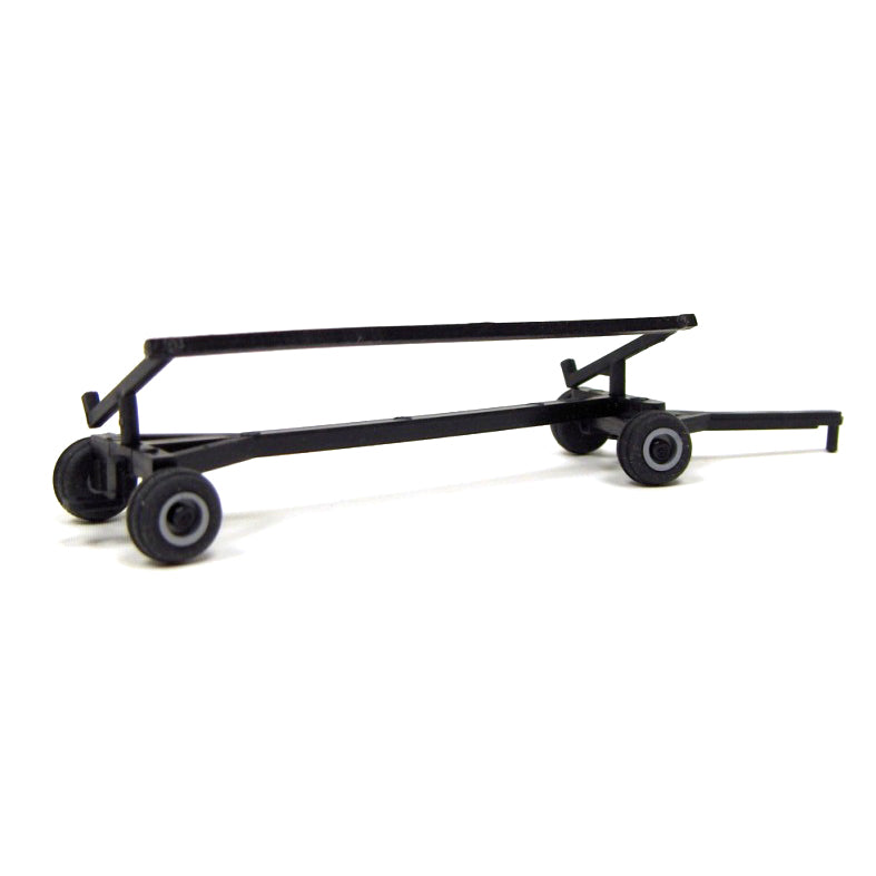 1/64 Black Plastic Combine Header Trailer by Standi Toys