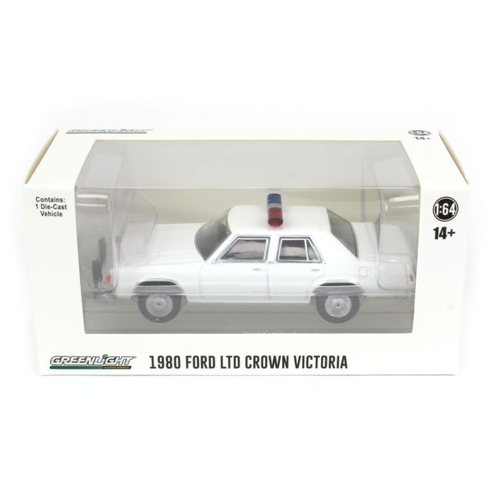 1/64 1980-91 Ford LTD Crown Victoria, Blank White with Light Bar & Grill Guard, Hot Pursuit