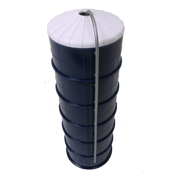 1/64 ST302 Plastic Blue Silo with Blower Pipe, 20' x 60'