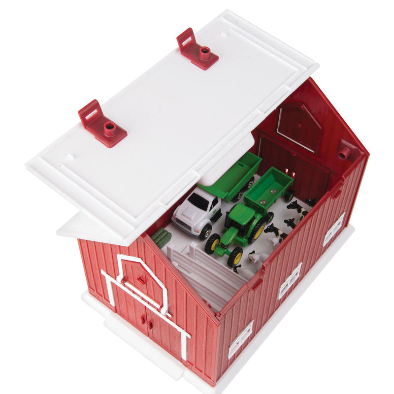 1/64 John Deere Farm Toy Barn Playset with 24 Pieces by ERTL