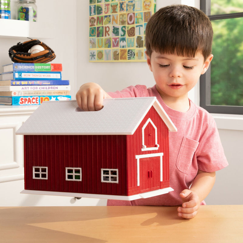 1/64 John Deere Farm Toy Barn Playset with 24 Pieces by ERTL