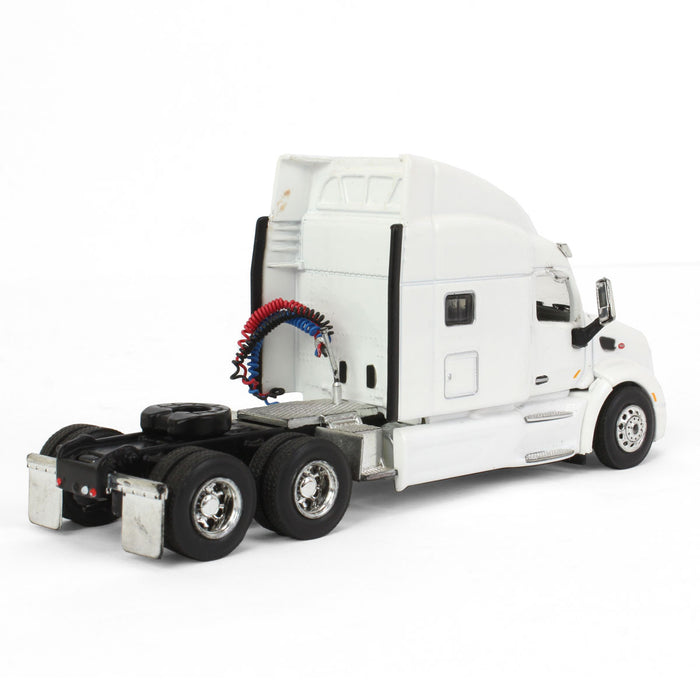 1/64 White Peterbilt 579 Sleeper & White Trailer w/ Single Rear Door by SpecCast