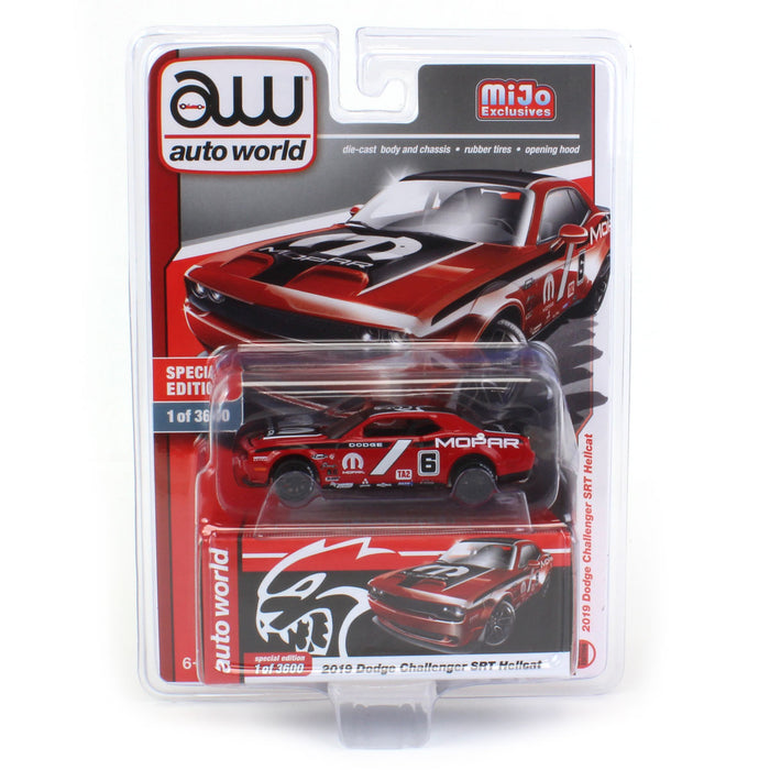 1/64 2019 Dodge Challenger SRT Hellcat MOPAR, Red, Mijo Exclusives