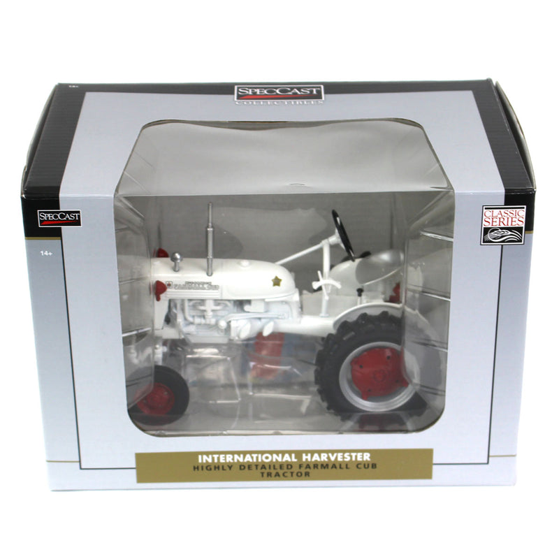 (B&D) 1/16 IH Farmall Cub White Demonstrator Tractor by SpecCast - Damaged Item